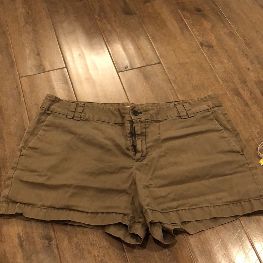 LOFT army green shorts